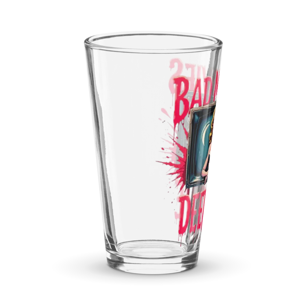 Bad Movies Deep Dive Official Logo Pint Glass 16oz thumbnail 3