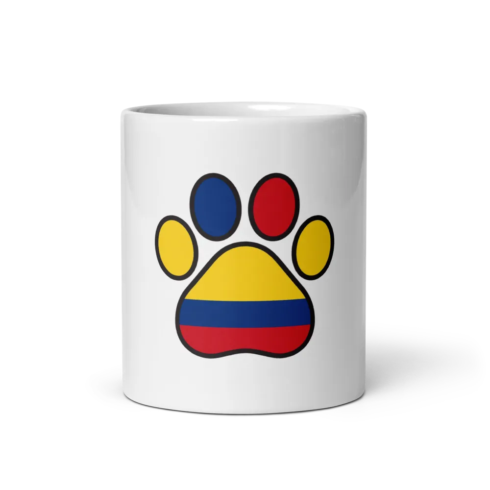 Perros de Colombia — Tricolor Paw Mug thumbnail 2