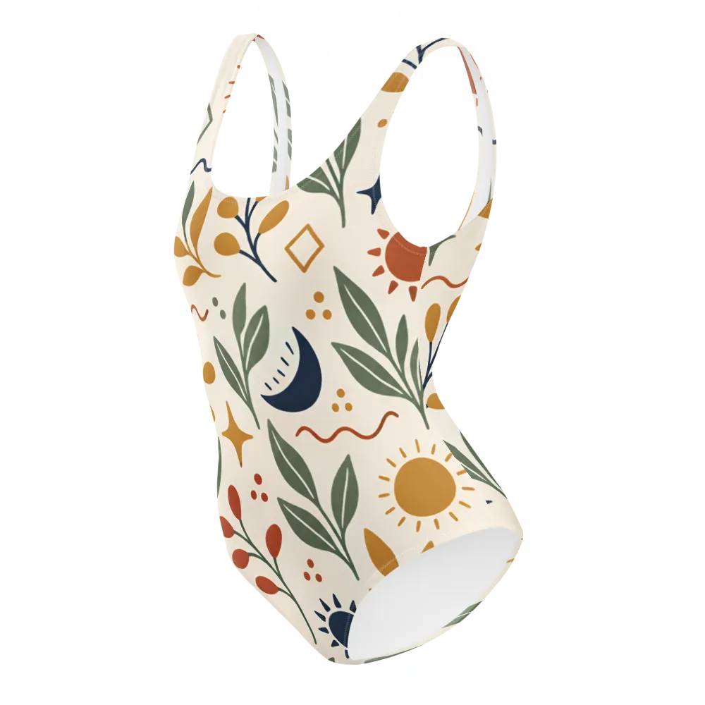 Celestial Boho Botanical Seamless Pattern thumbnail 3
