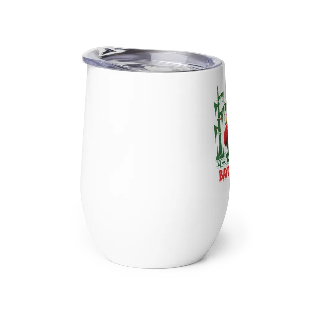 Bayou Grinch Wine Tumbler thumbnail 4