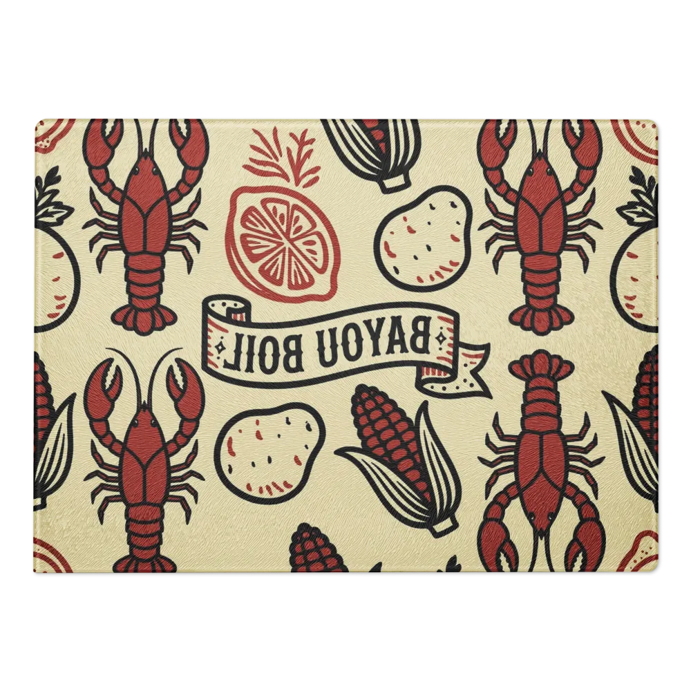 Bayou Boil Cutting Board