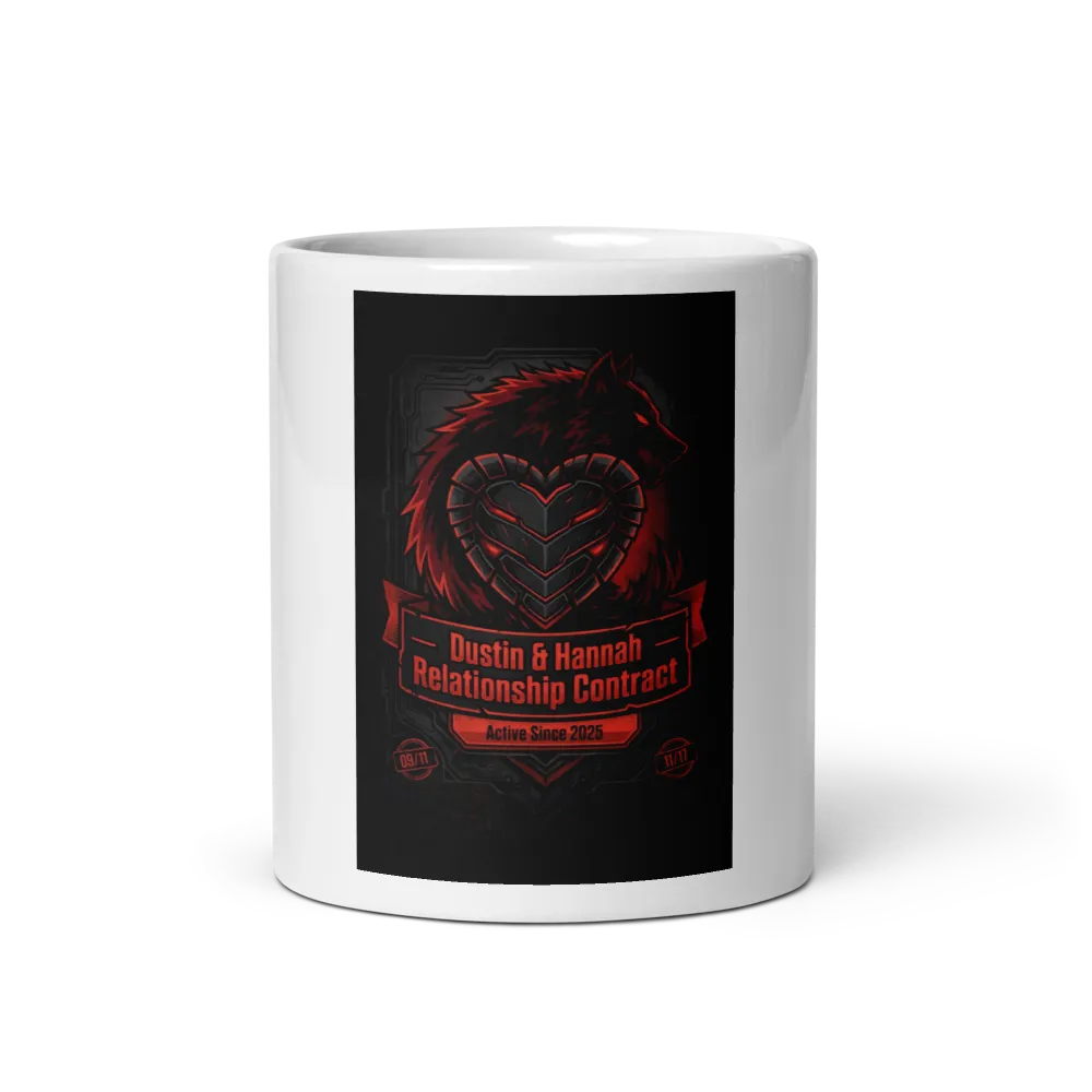 Dustin & Hannah Relationship Contract Mug thumbnail 2