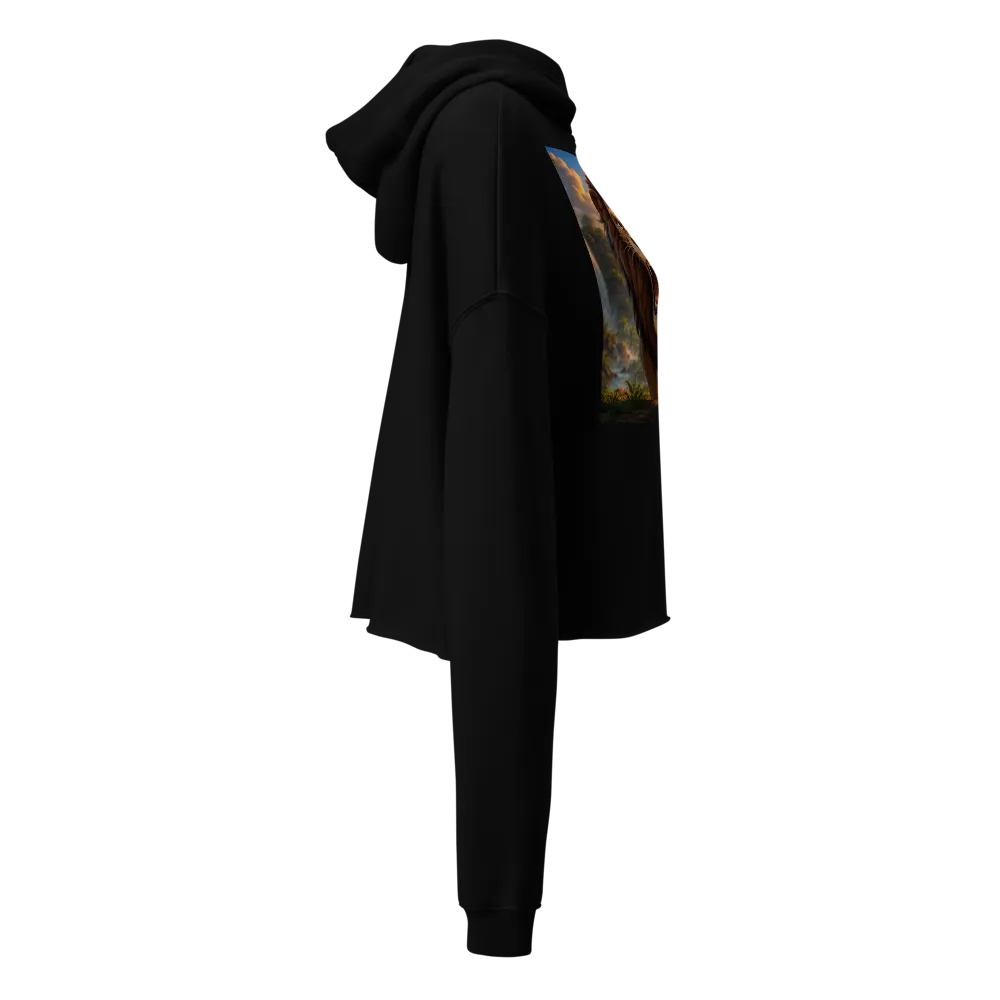 🦁 Lion Roar Oversized Crop Hoodie thumbnail 3