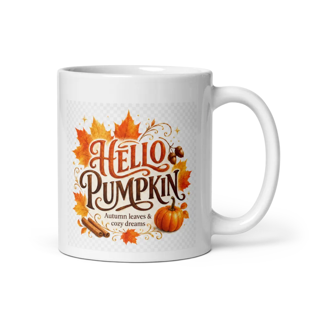 Hello Pumpkin – Cozy Autumn Mug thumbnail 2