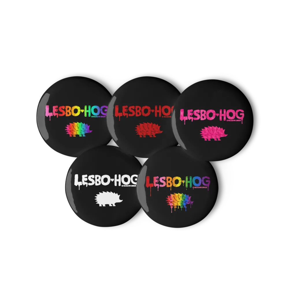 5 LESBO-HOG Pins thumbnail 2