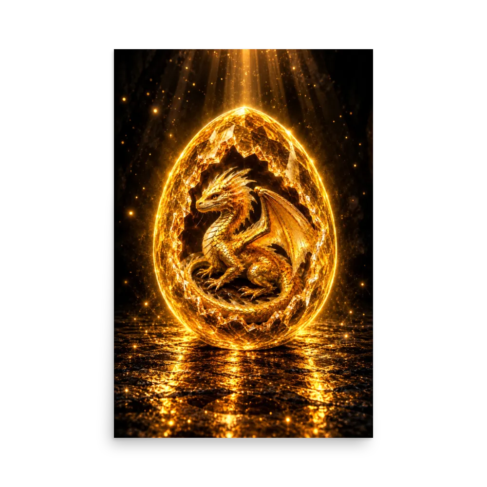 Golden Aura Dragon Egg (Poster) thumbnail 2