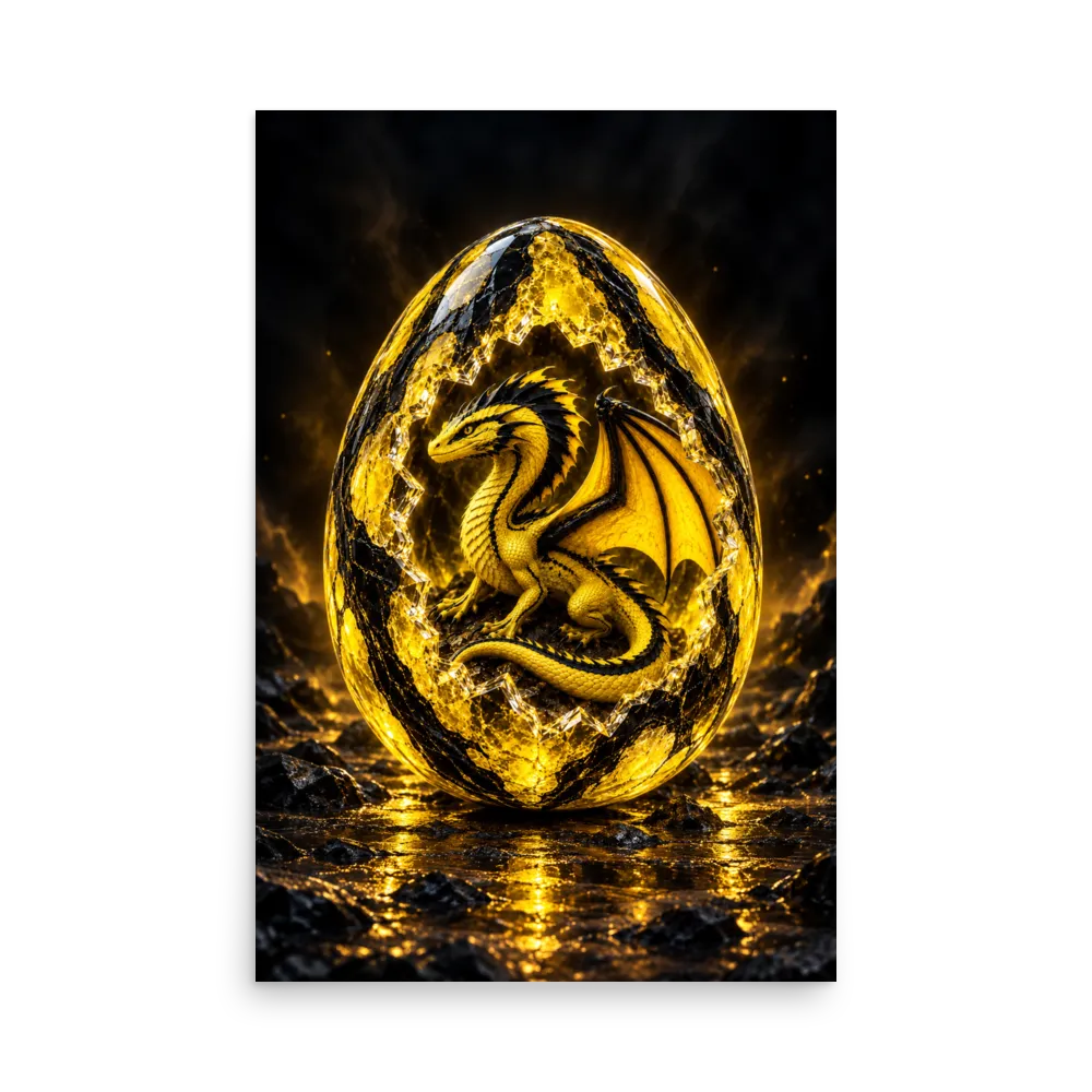 Electric Yellow Dragon Egg (Poster) thumbnail 2