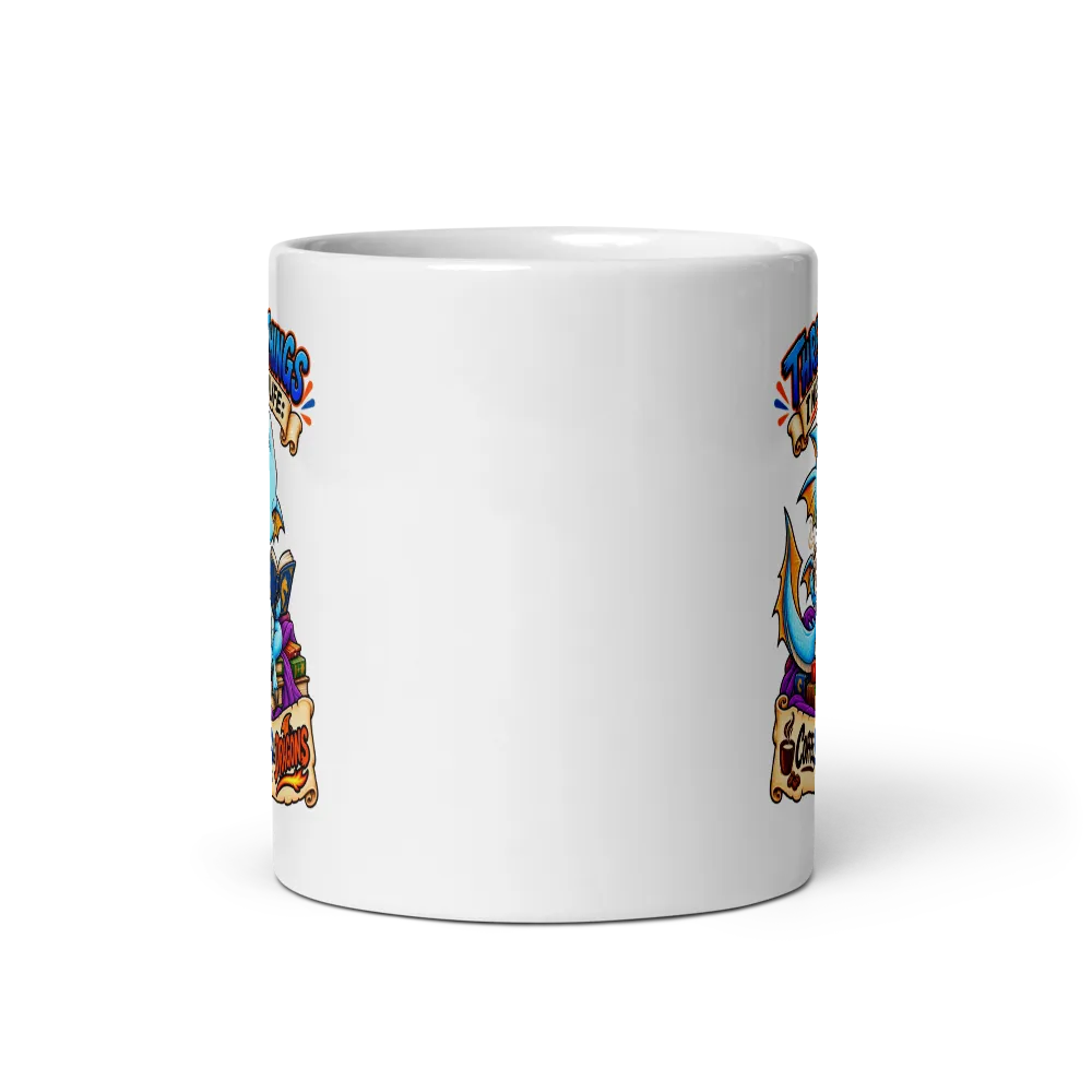 Coffee Books Dragons (Mug) thumbnail 2