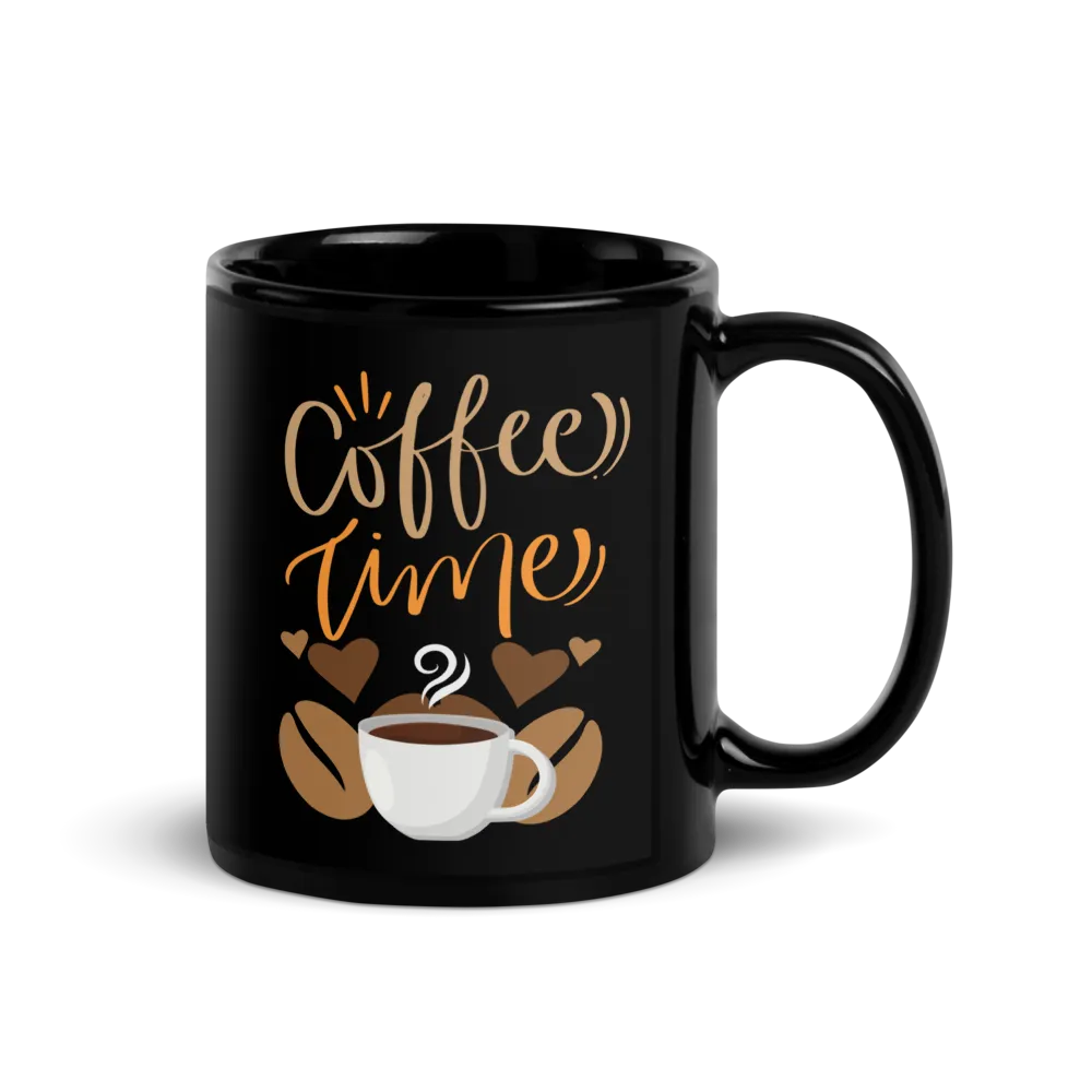 Coffee Time black coffee mug thumbnail 3