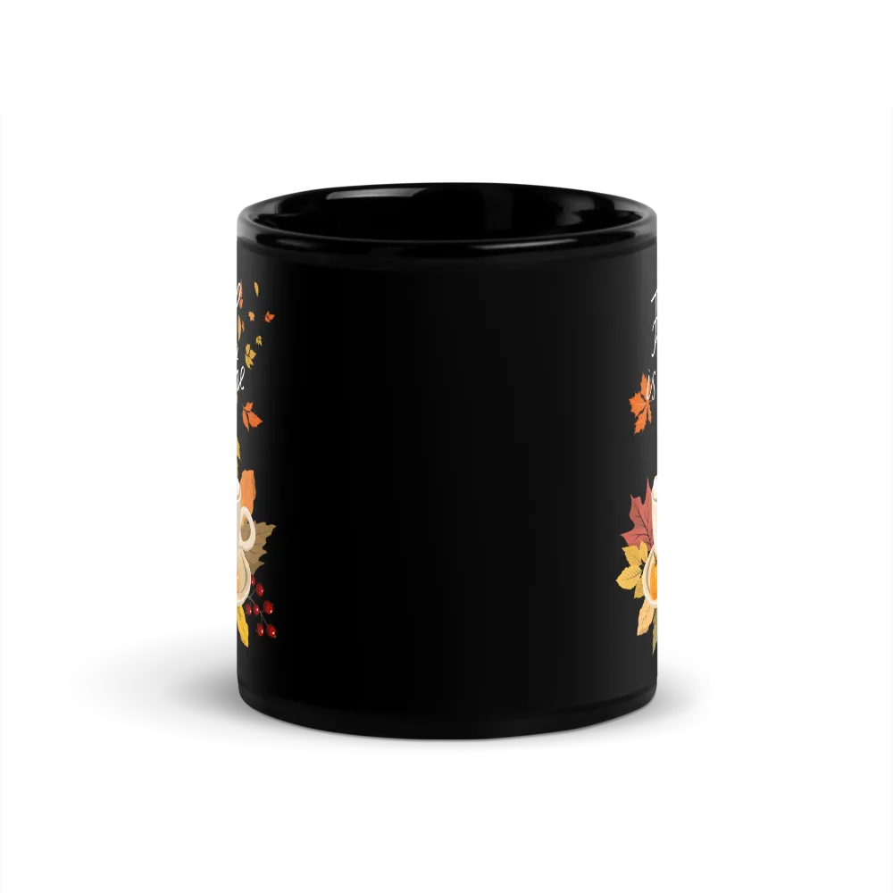 Fall is in The Air black coffee mug thumbnail 2