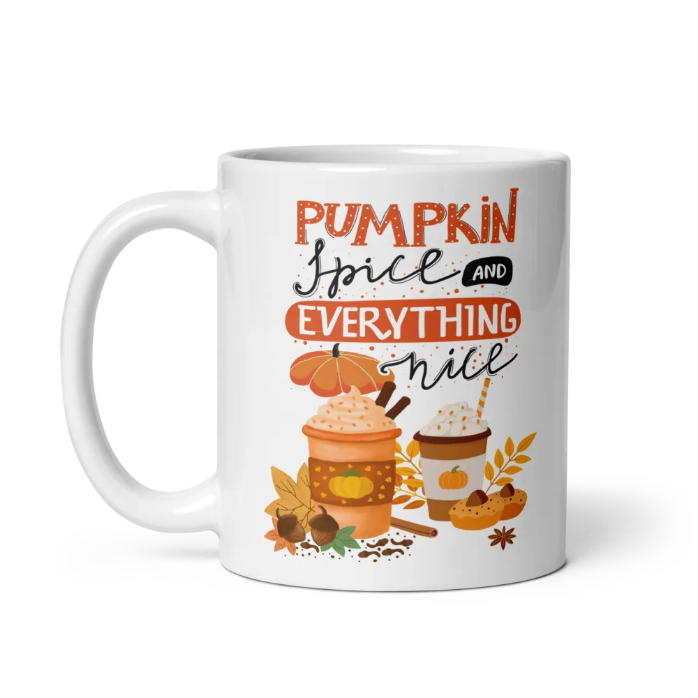 Pumpkin Spice Everything Nice Fall Coffee Mug thumbnail 3