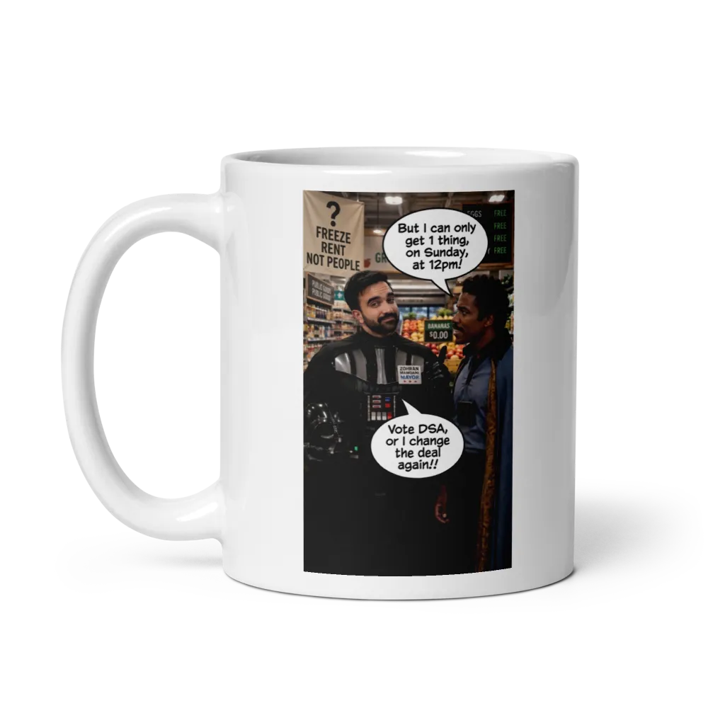 Mamdani Wars Parody Mug thumbnail 3