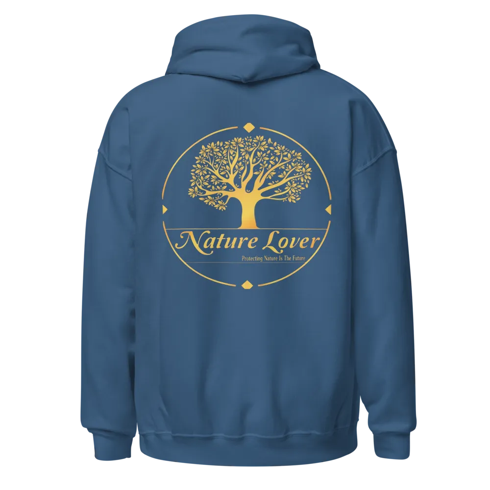 Nature lover Hoodi with deep Ocean colour  thumbnail 4