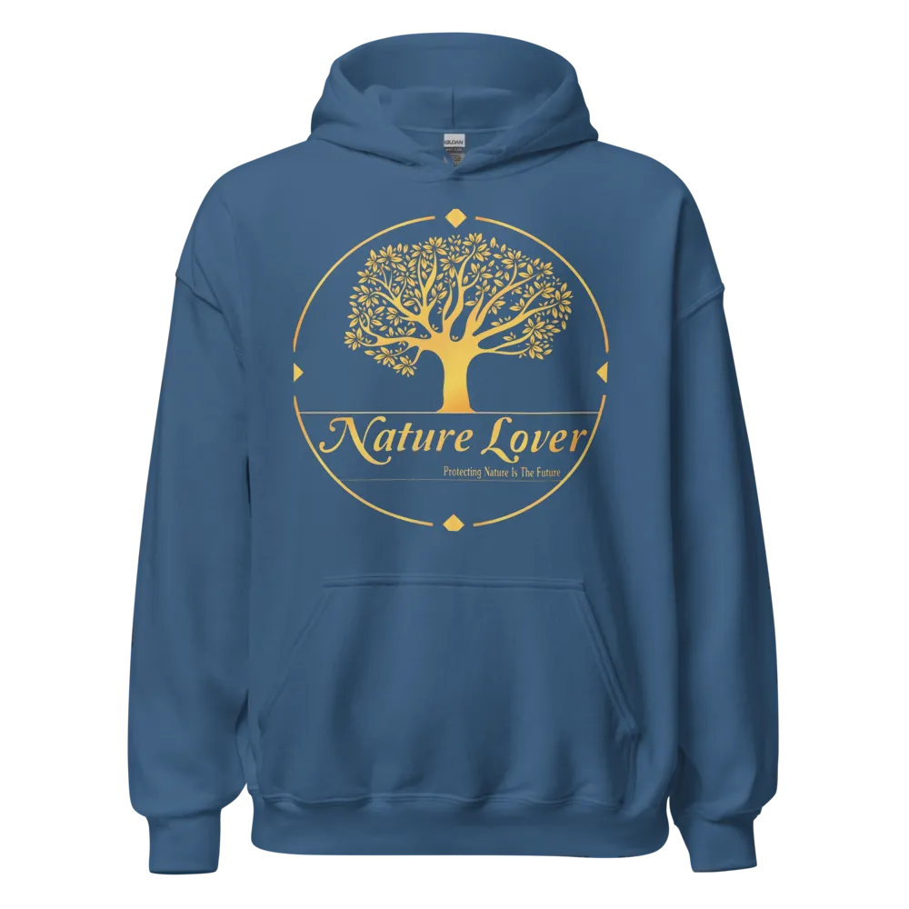 Nature lover Hoodi with deep Ocean colour  thumbnail 2