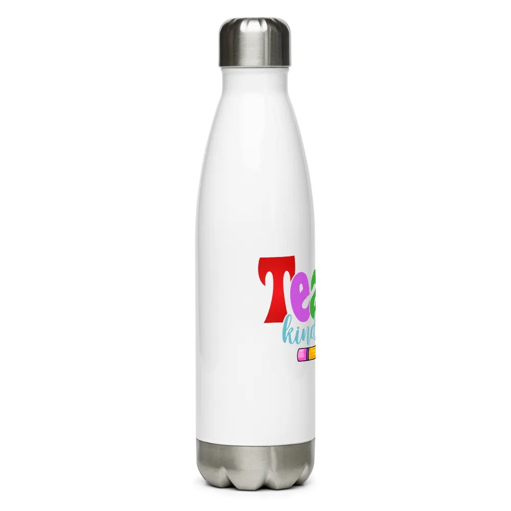 Teach Kindness Stainless Steel Water Bottle thumbnail 2