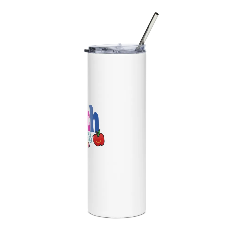 Teach Kindness Stainless Steel Tumbler thumbnail 3