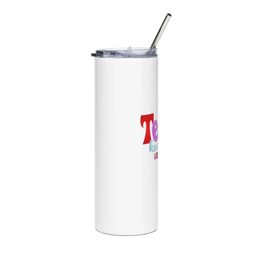 Teach Kindness Stainless Steel Tumbler thumbnail 4