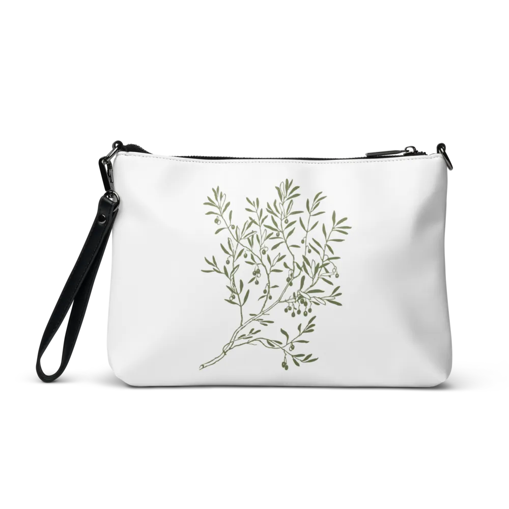 Minimalist Olive Tree Branch Aesthetic Tote Bag thumbnail 3