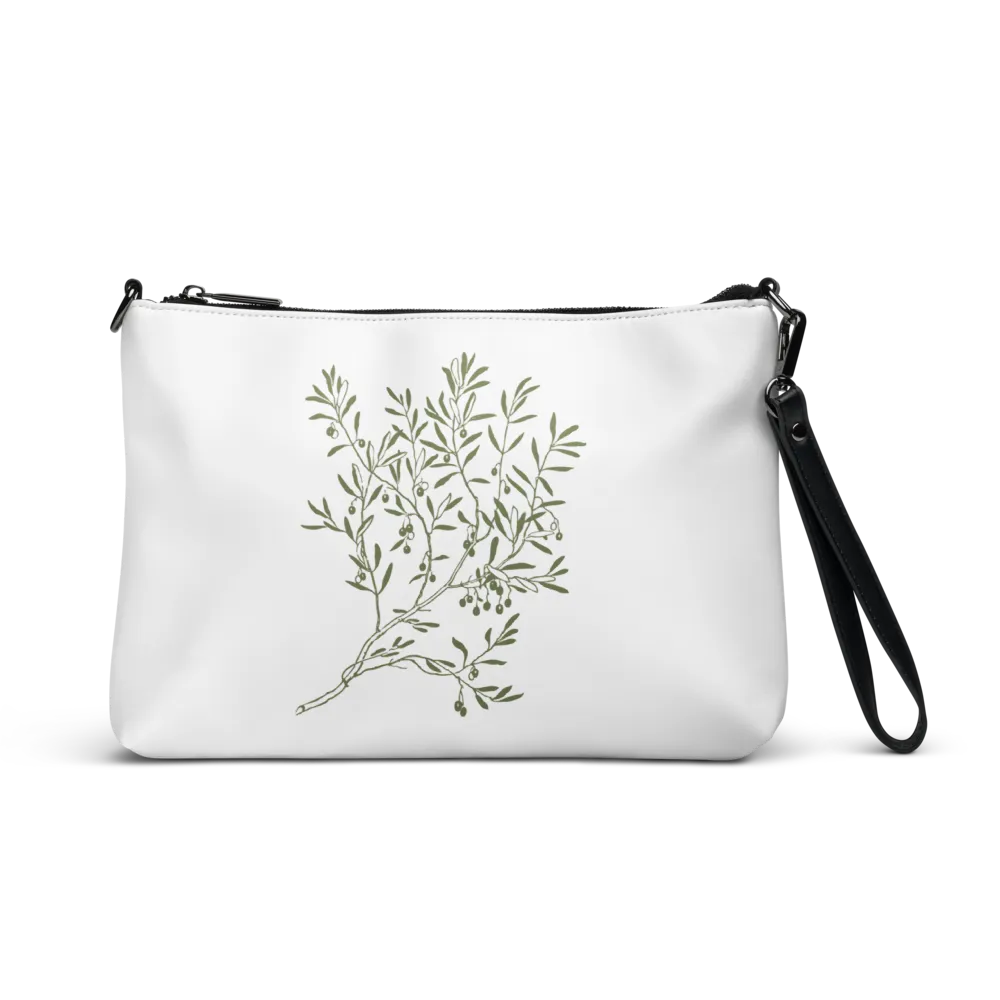 Minimalist Olive Tree Branch Aesthetic Tote Bag thumbnail 2