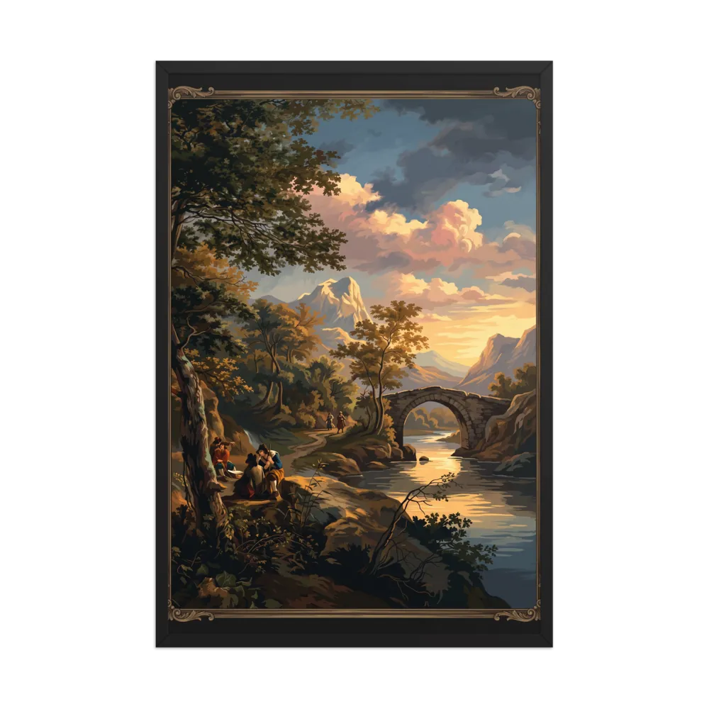 Classic Baroque Landscape Oil Painting Art thumbnail 2
