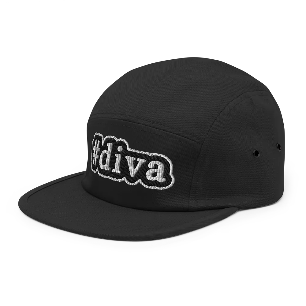 5Panel Cap-#diva Streetwear Hat thumbnail 5