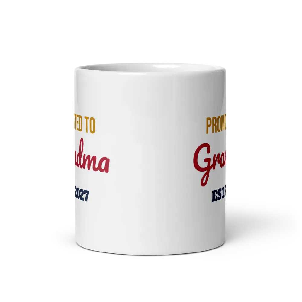Promoted to Grandma 2027 Coffee Mug thumbnail 2