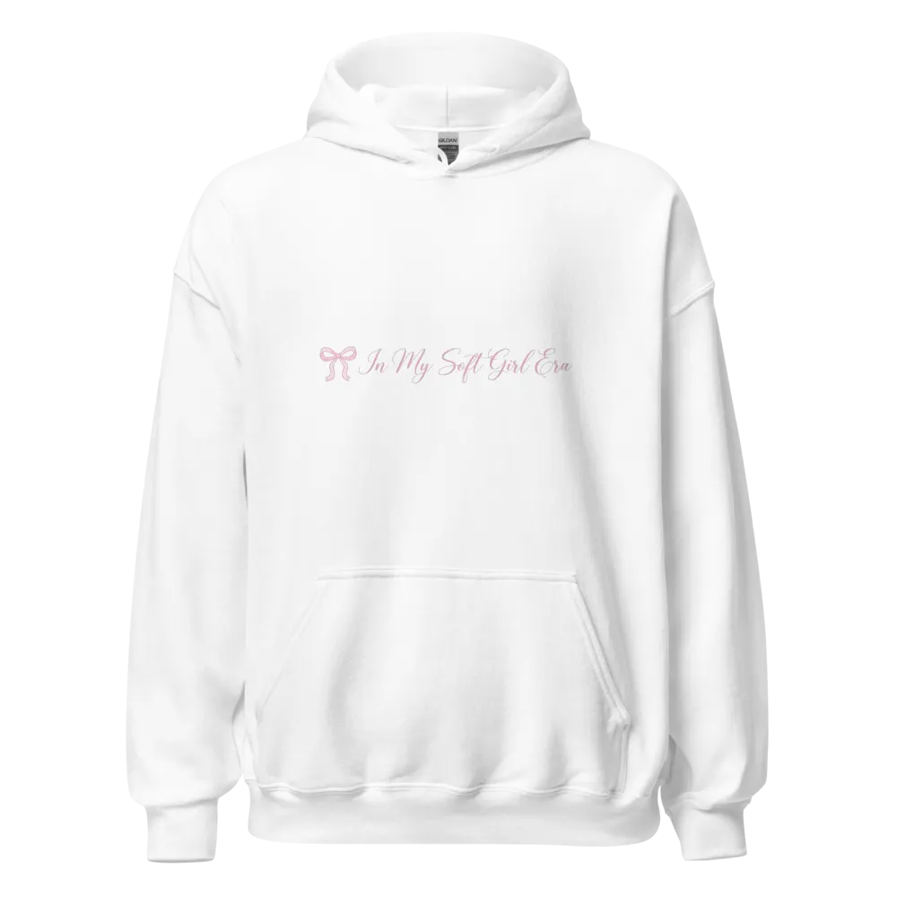 Hoodie In My Soft Girl Era - Coquette Bow Pink Aes