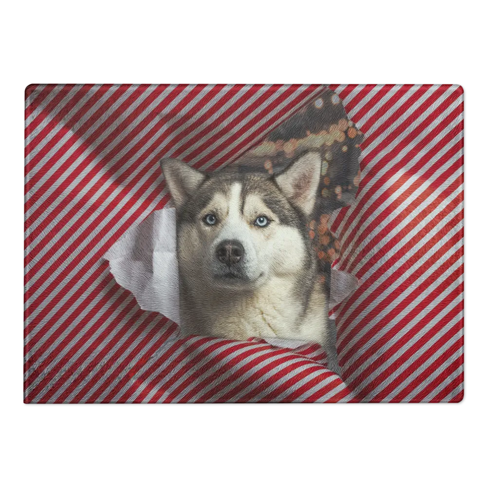 Blue the Husky - Paper Burst
