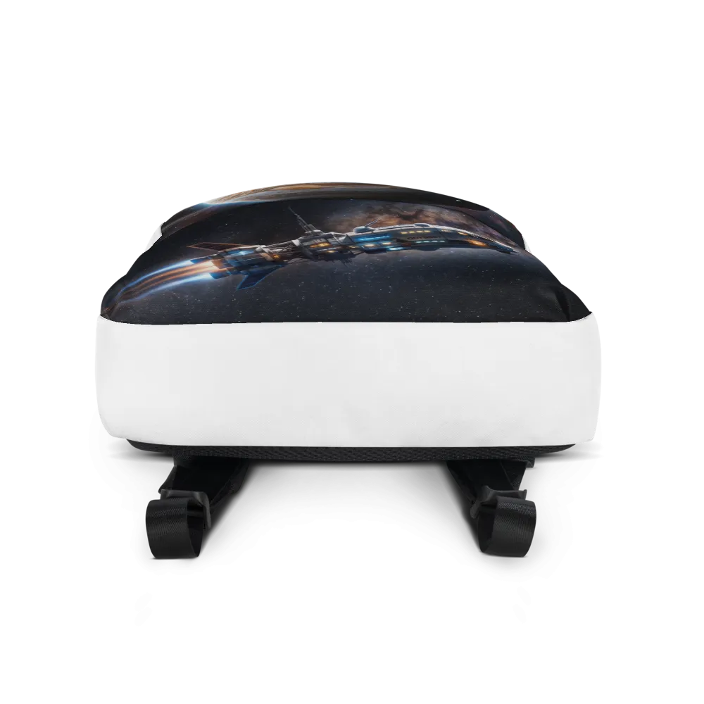 Planet and a spaceship thumbnail 5