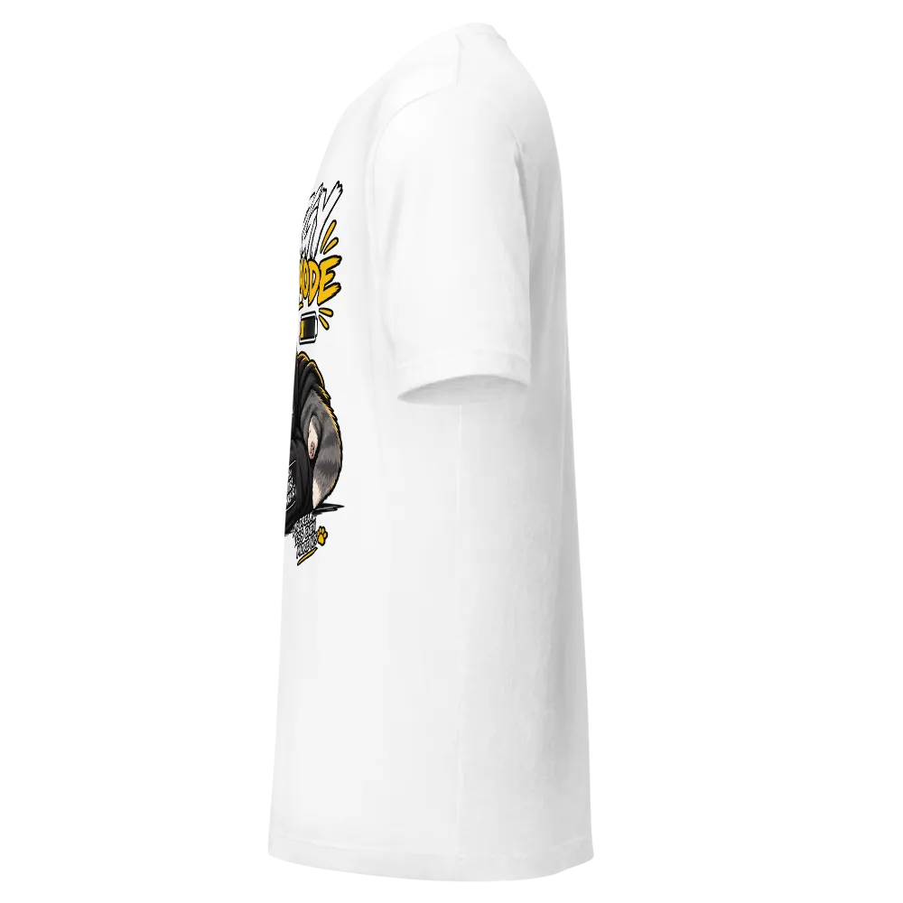 Energy Saving Mode – Funny Cat Tee thumbnail 3