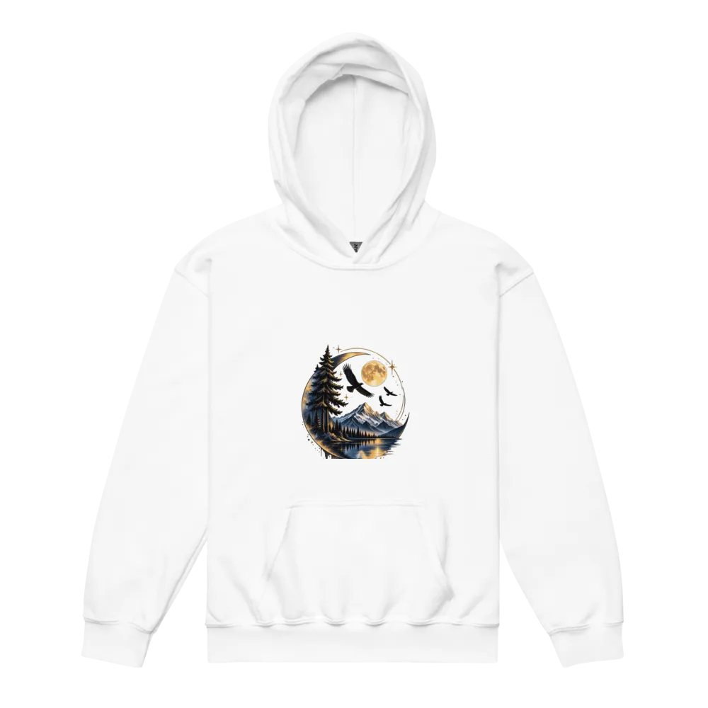 Mountain Moon Nature Adventure Hoodie