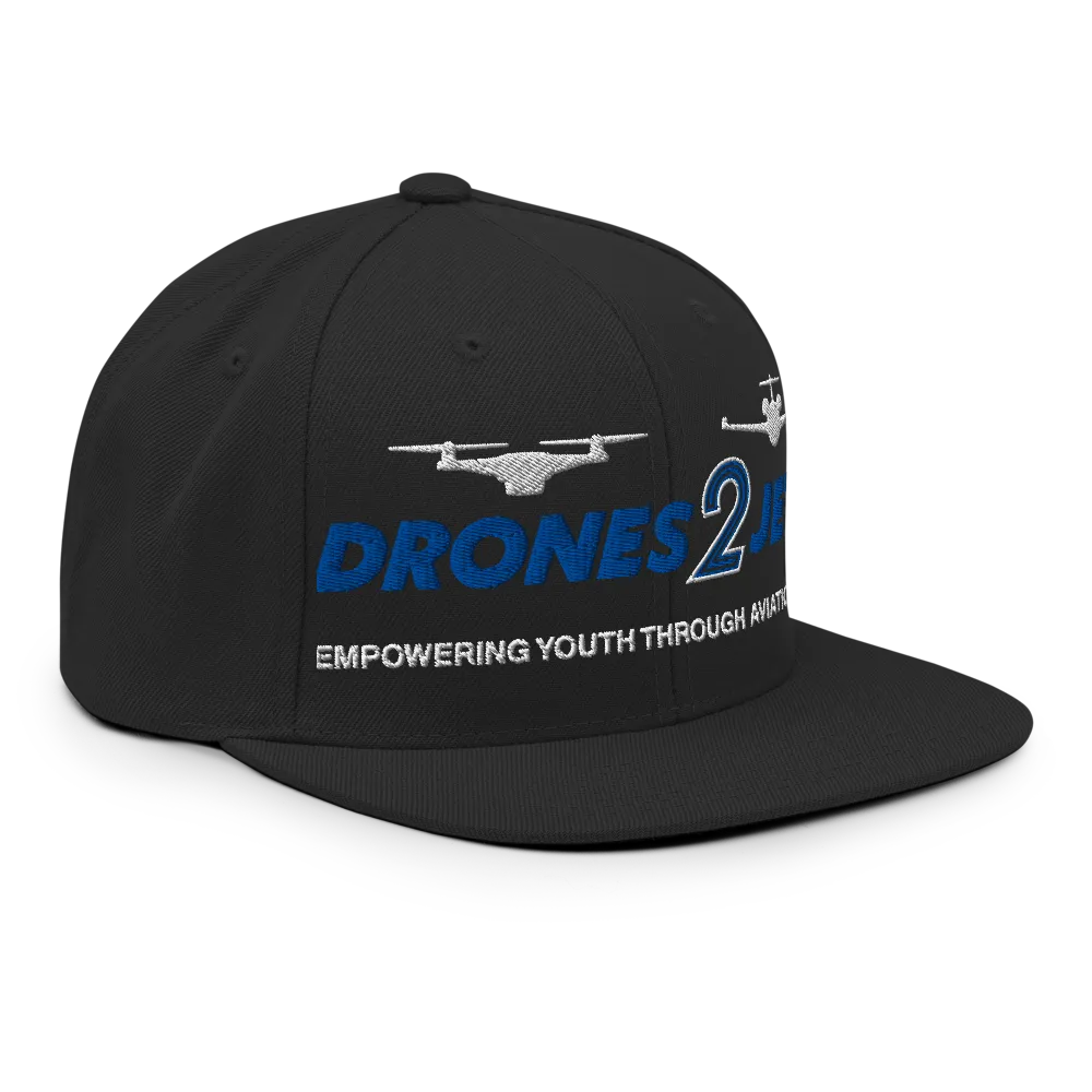 Drones2Jets Logo Snapback Hat | Aviation STEM thumbnail 5