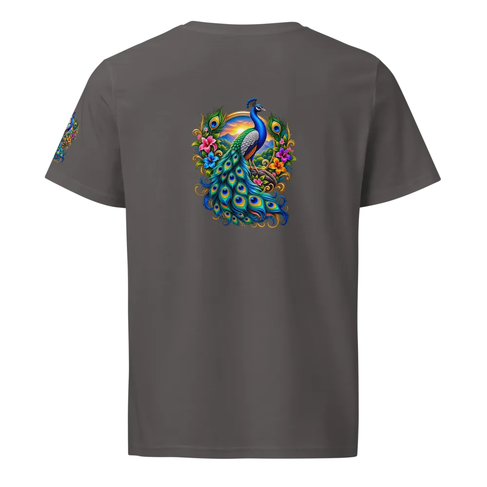 Majestic Peacock Premium Heavyweight T-Shirt – Col thumbnail 2