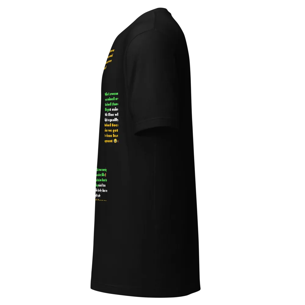 Minimalist Quote Graphic Black Unisex T-Shirt thumbnail 3
