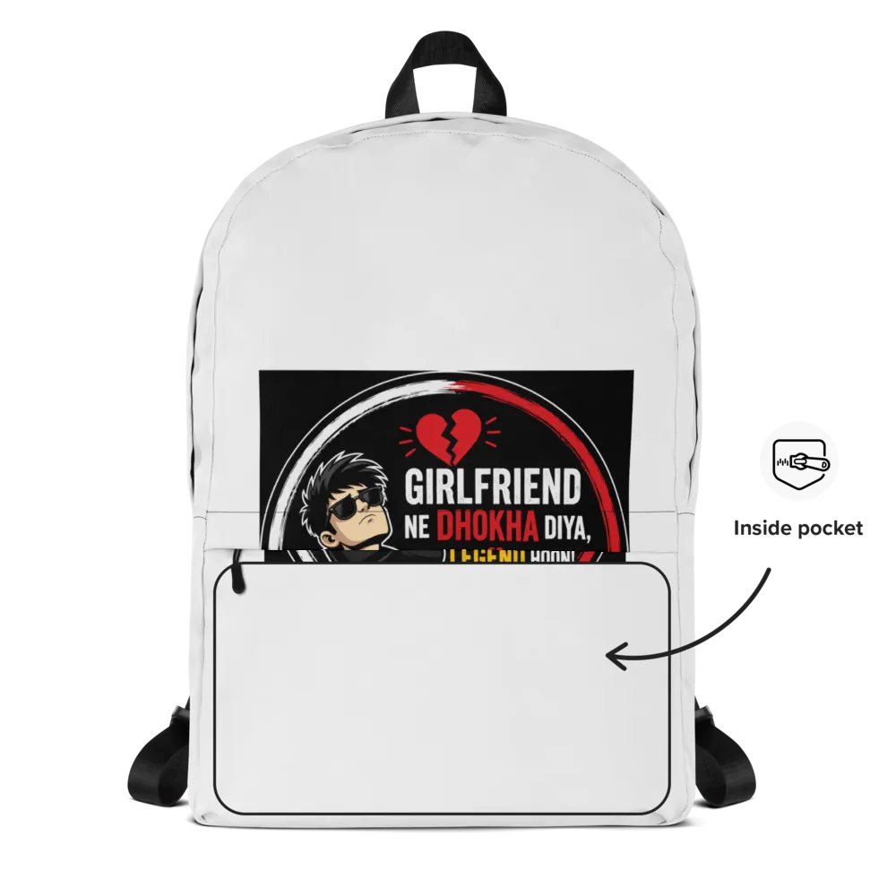 Girlfriend Ne Dhokha Diya Backpack thumbnail 2
