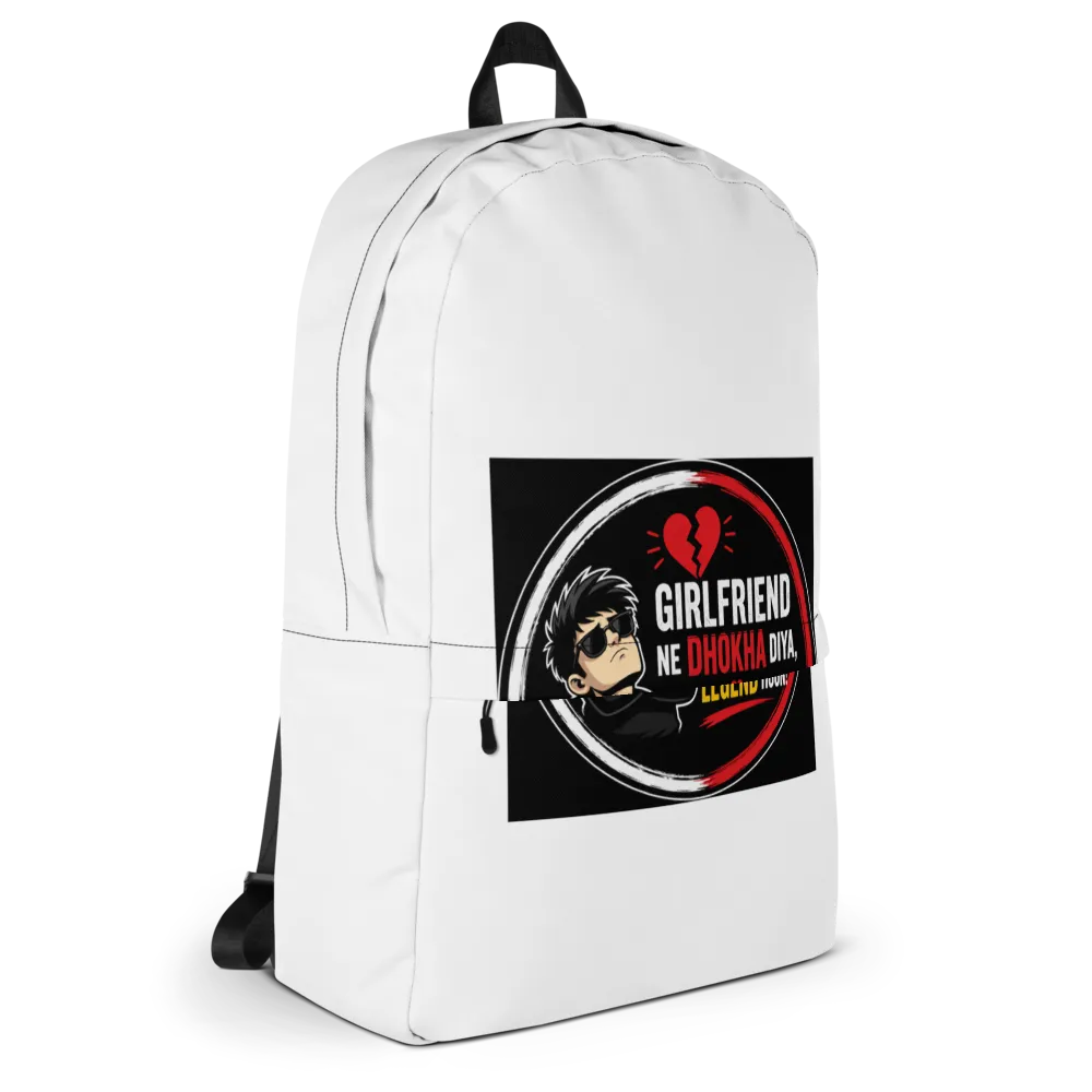 Girlfriend Ne Dhokha Diya Backpack thumbnail 4