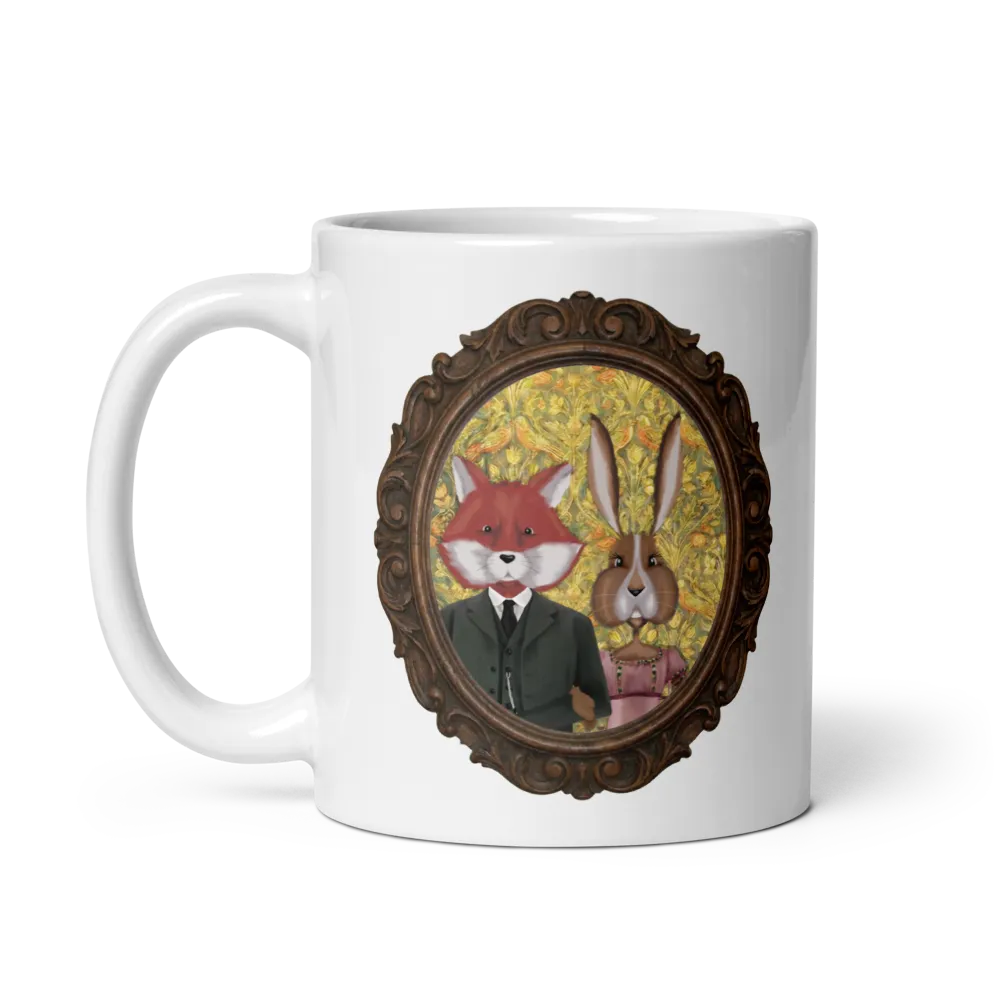 Fox and Rabbit Coffee Mug thumbnail 3