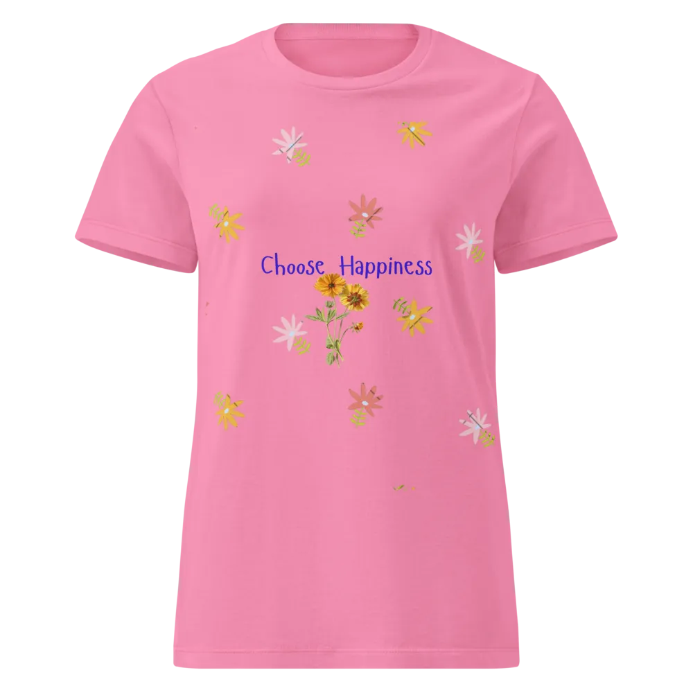 Choose Happiness Floral Women's Tee.