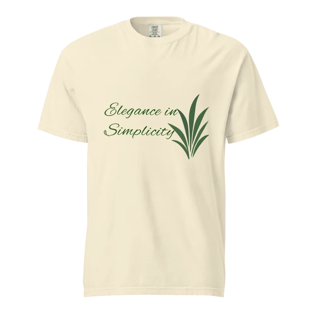 Elegance in Simplicity Plant Graphic T-Shirt.