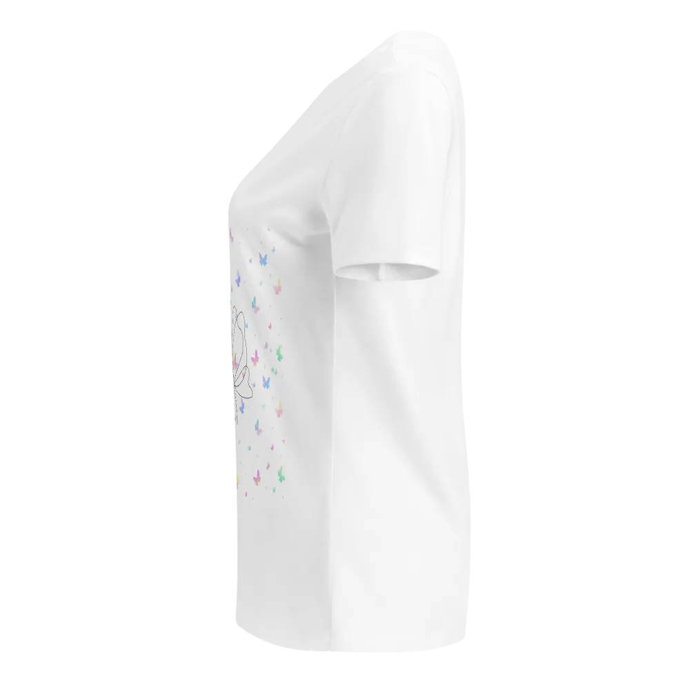 Colorful Mandala Butterfly T-Shirt. thumbnail 3