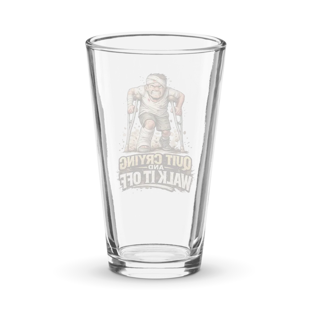 Walk It Off Shaker Pint Glass (16 oz) thumbnail 2