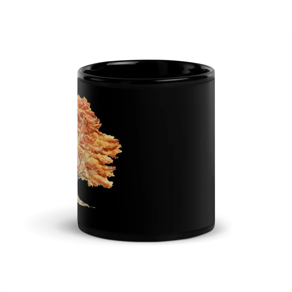 Fall Back: Black Mug thumbnail 3