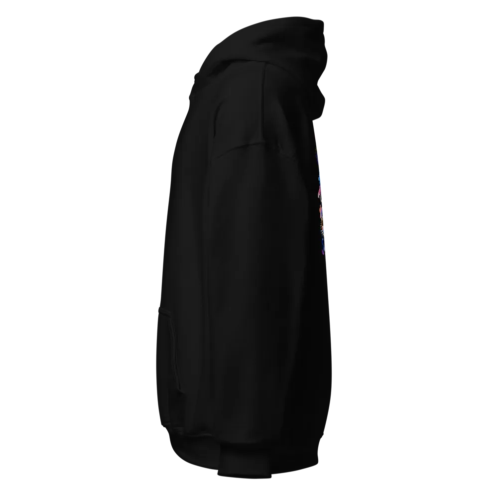 Cosmic Mind Surreal Galaxy Black Unisex Hoodie thumbnail 3
