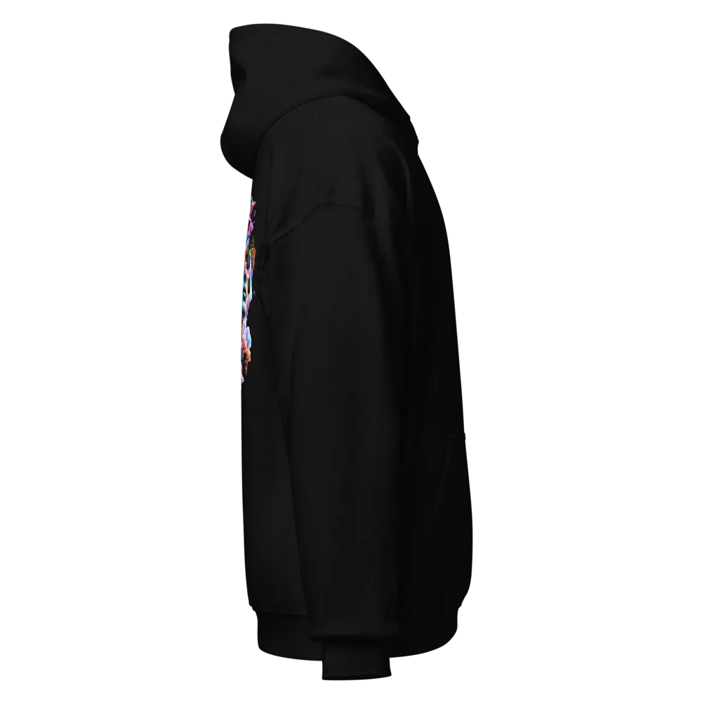 Cosmic Mind Surreal Galaxy Black Unisex Hoodie thumbnail 4