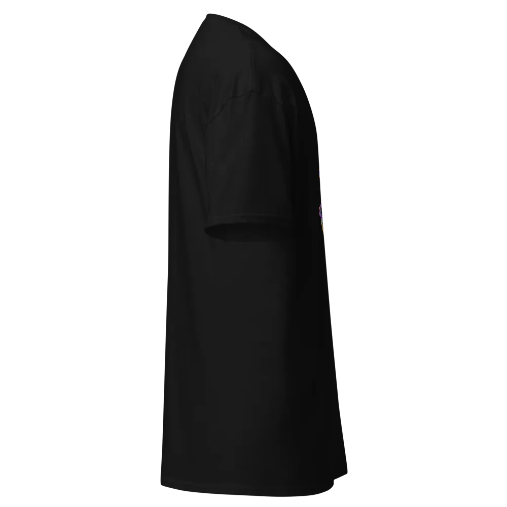 Y2K Cyber Synthwave Statue Graphic Black T-Shirt thumbnail 4