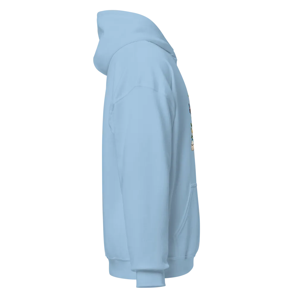 Floral Blue Sneakers Graphic Printed Hoodie thumbnail 4