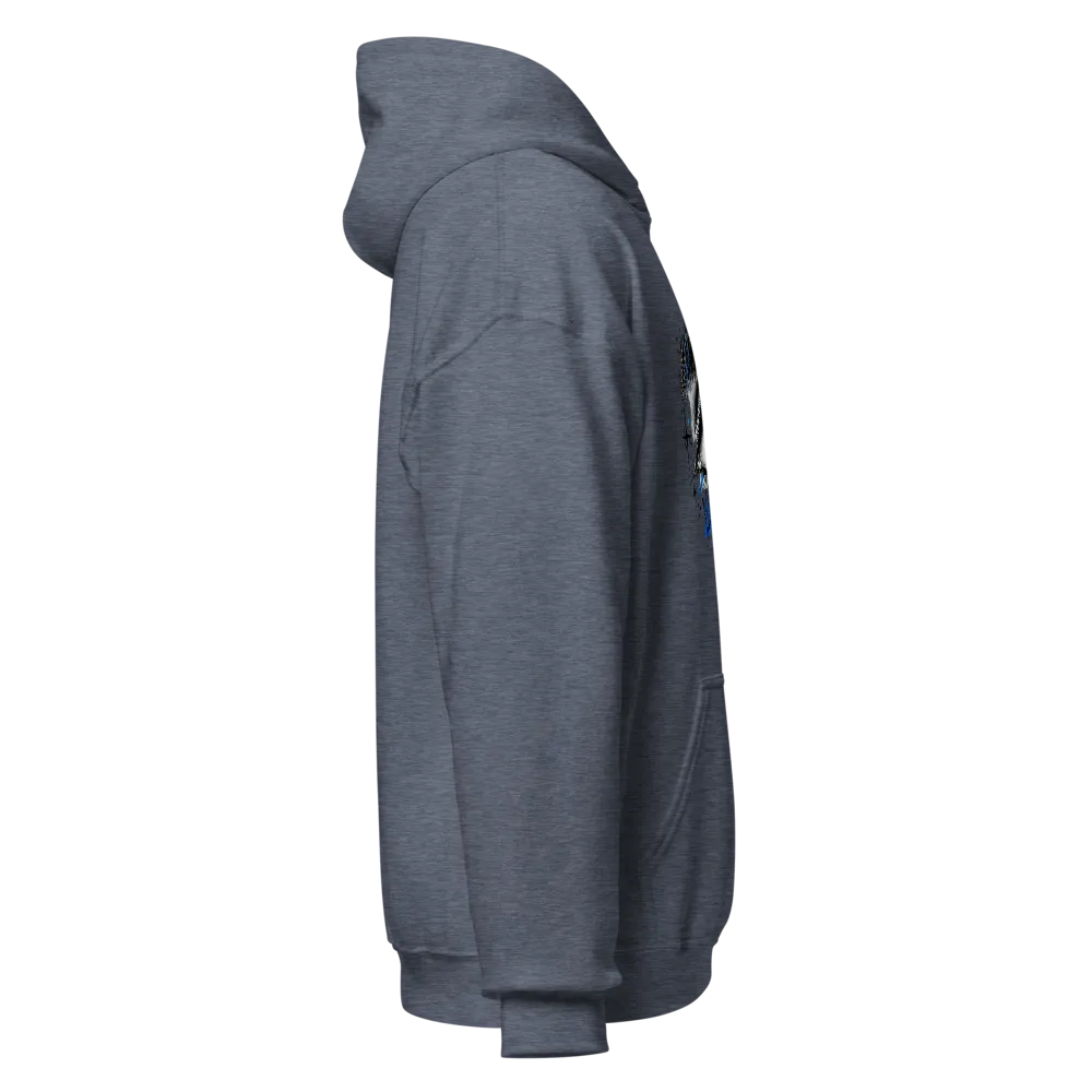 Blue Graffiti Eye Hoodie | Artistic Graphic Hoodie thumbnail 4