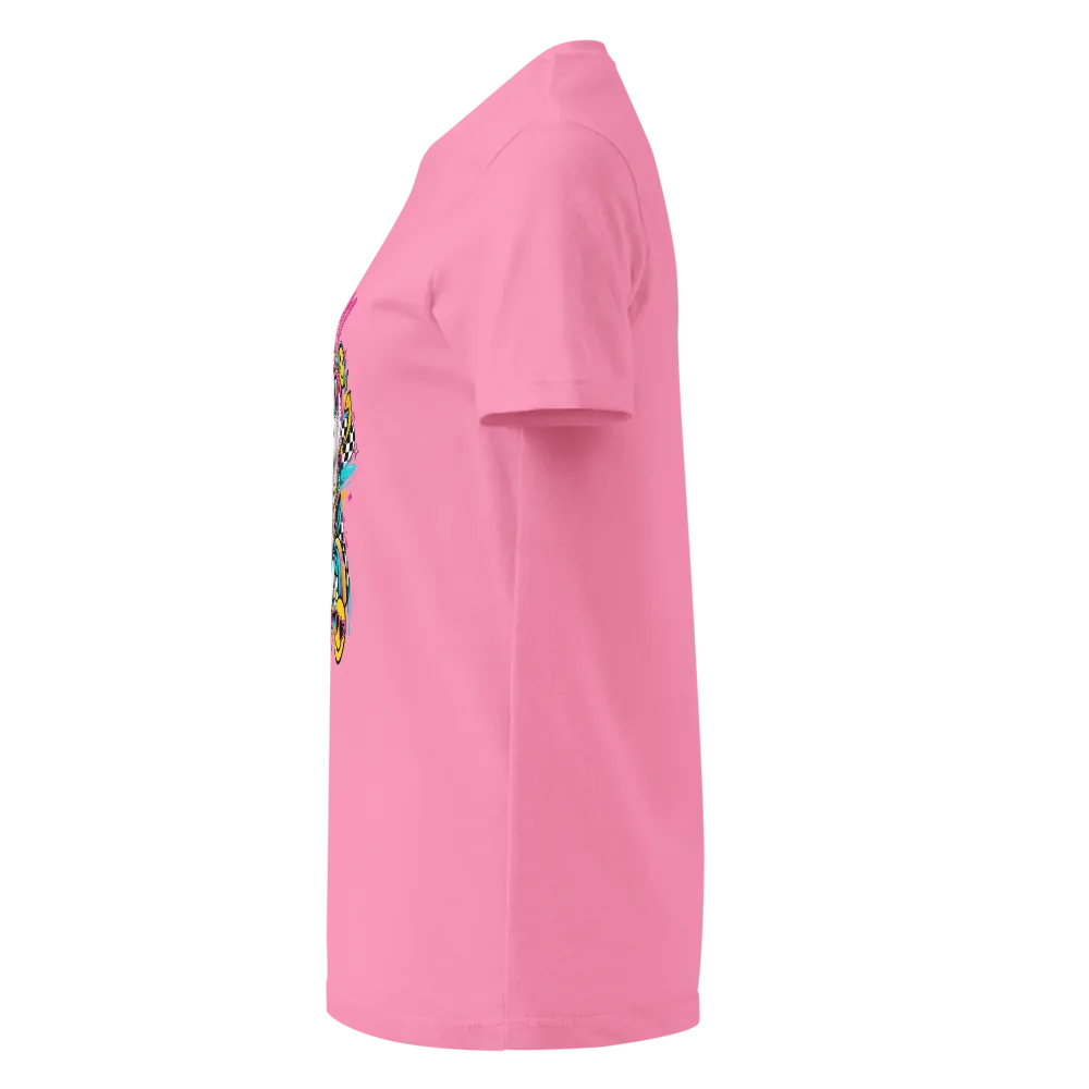  Pink Funny Cat Emoji Women's T-Shirt thumbnail 3