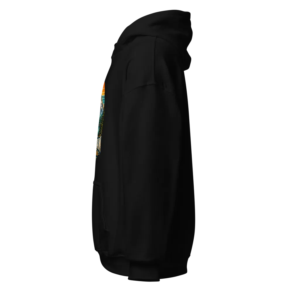 Mountain Adventure Black Unisex Hoodie thumbnail 3