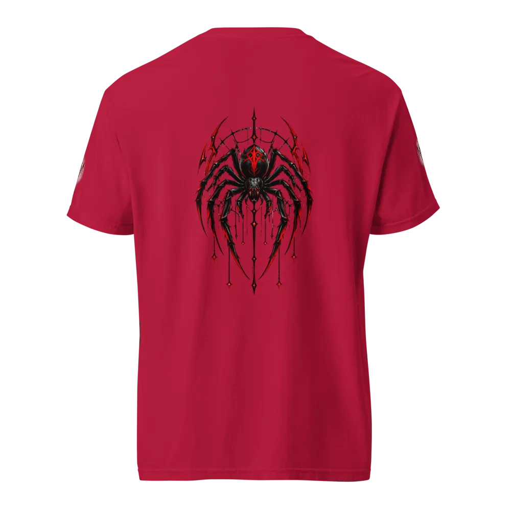 Gothic Red Spider T-Shirt | Comfort Colors Tee thumbnail 2
